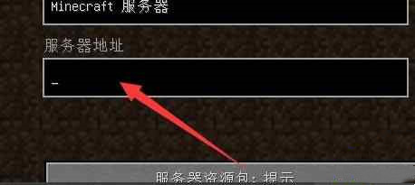 我的世界服务器地址怎么填写