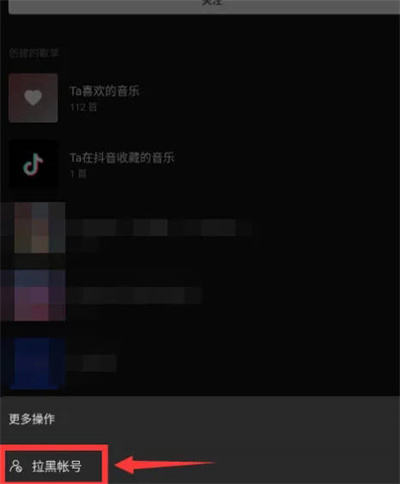 汽水音乐怎么拉黑账户