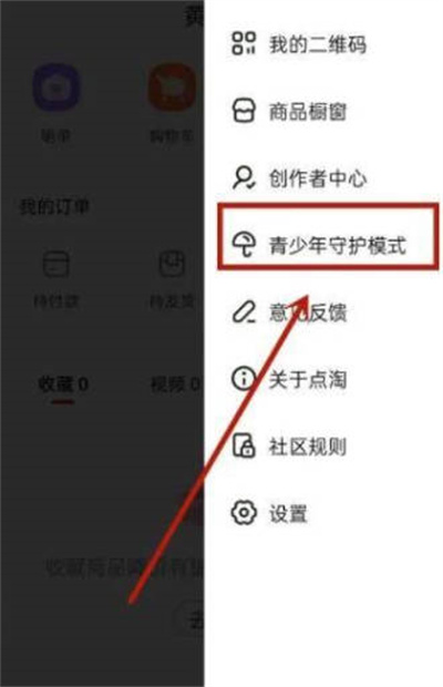 点淘怎么开启未成年模式