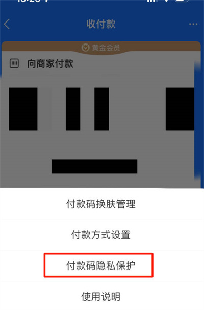 支付宝怎么设置自动隐藏收付款码