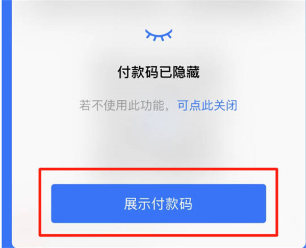 支付宝怎么隐藏付款码