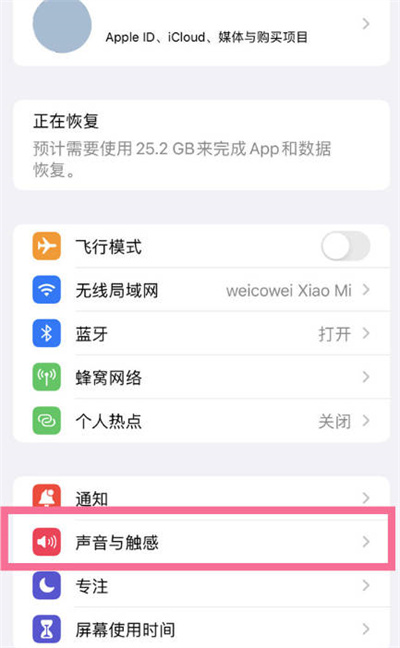 iPhone锁屏声音在哪里开启的